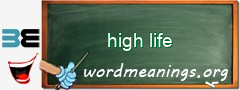 WordMeaning blackboard for high life